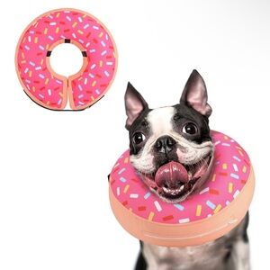 Pink Donut Dog Collar small 7” -9.5”
